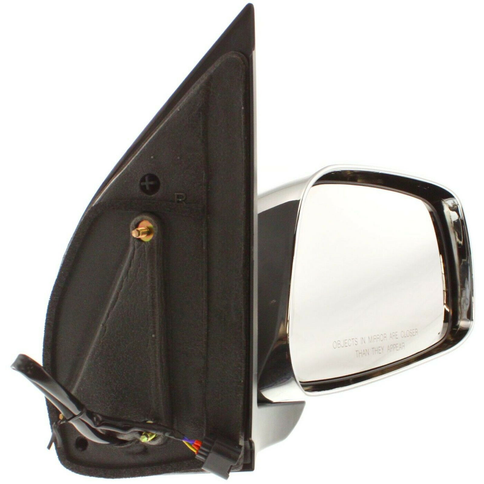 NI1321170 nissan frontier 2005 2010 right side mirror power extended cab le chrome ni13211 3