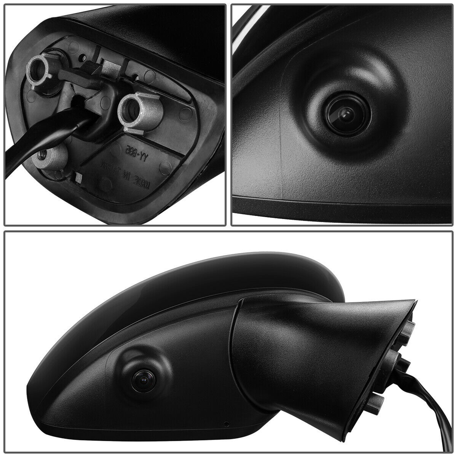 NI1321265 nissan versa 2015 2017 right side mirror power with htd camera manual folding co 4