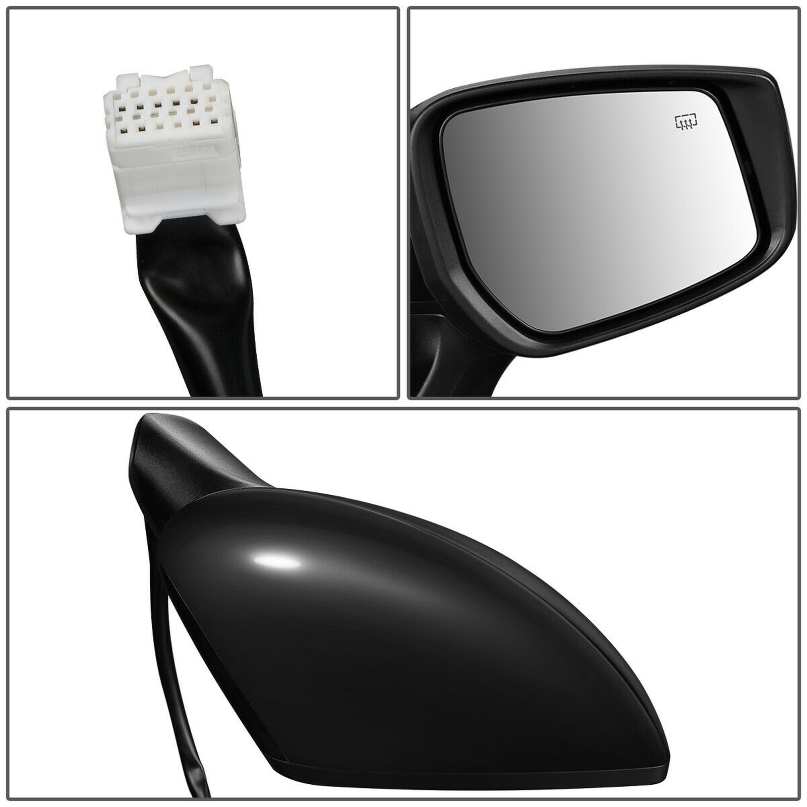 NI1321265 nissan versa 2015 2017 right side mirror power with htd camera manual folding co 5