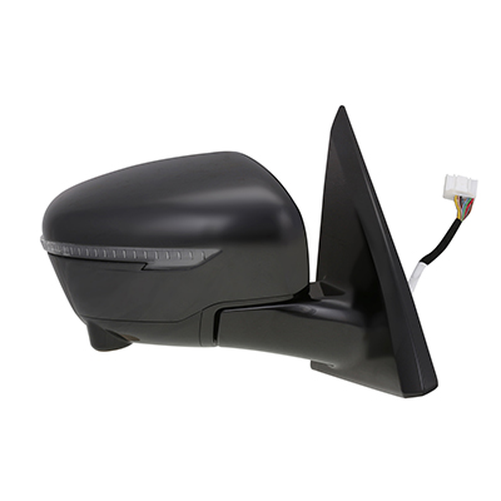 NI1321275 nissan pathfinder 2017 right side mirror power htd manual folding with signal ca 1