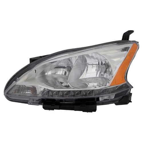 NISSAN SENTRA 2013-2015 — HEAD LAMP HALOGEN LH; W/ LED ACCENTS ; SENTRA 2013-2015
