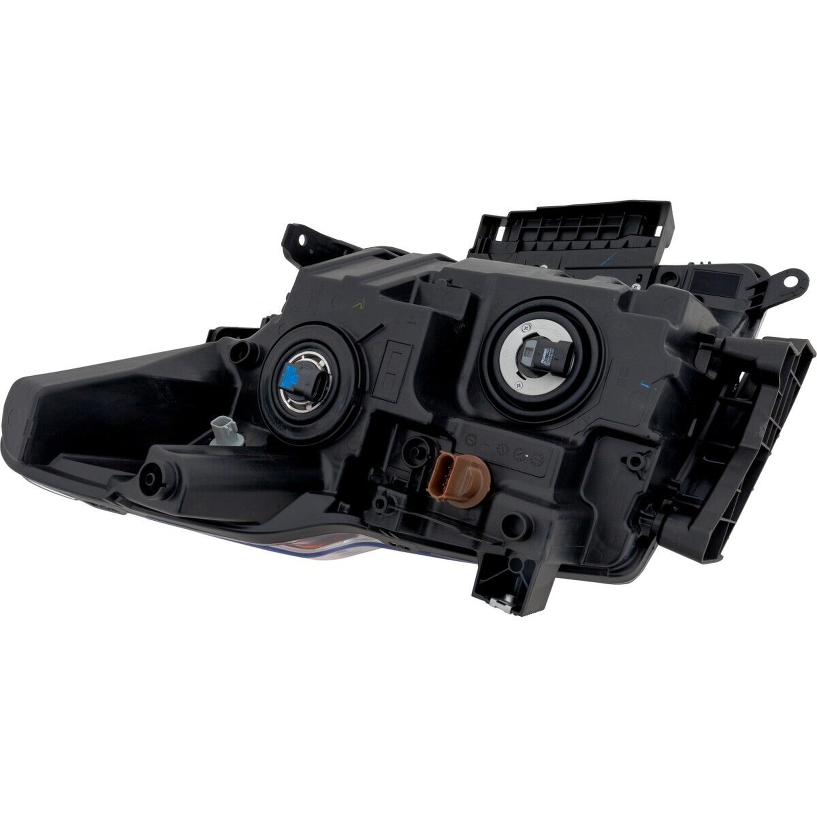 NI2502280 nissan titan xd 2020 2024 left headlight halogen without logo hq ni2502280 2
