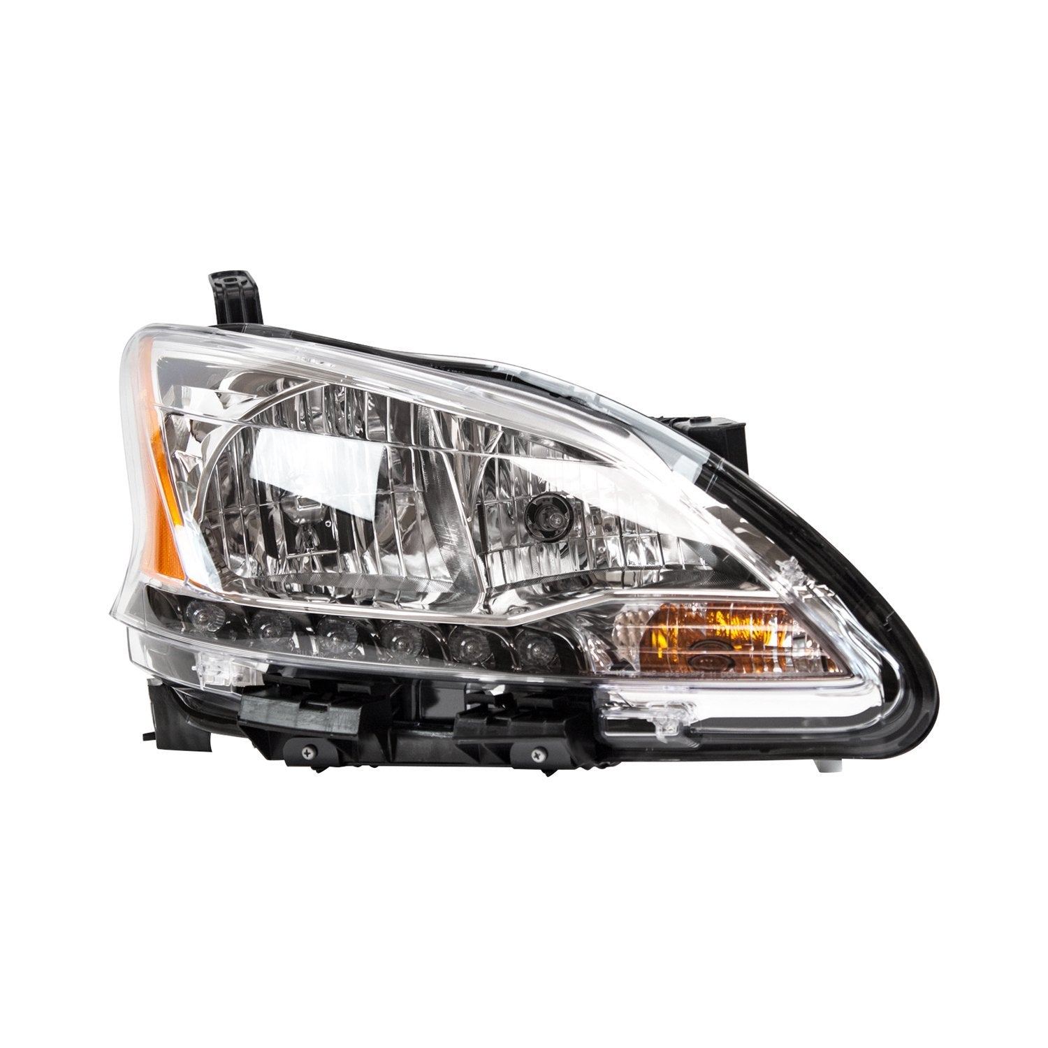 NISSAN SENTRA 2013-2015 — HEAD LAMP HALOGEN RH; W/ LED ACCENTS ; SENTRA 2013-2015