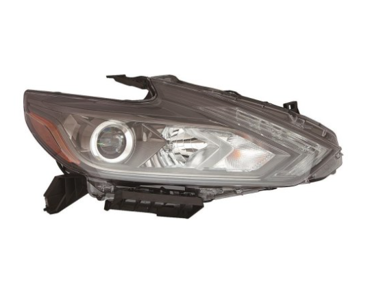 NISSAN ALTIMA 2016-2018 — LED HEAD LAMP RH; W/ LED DRL; SMOKED BEZEL; ALTIMA 2016-2018