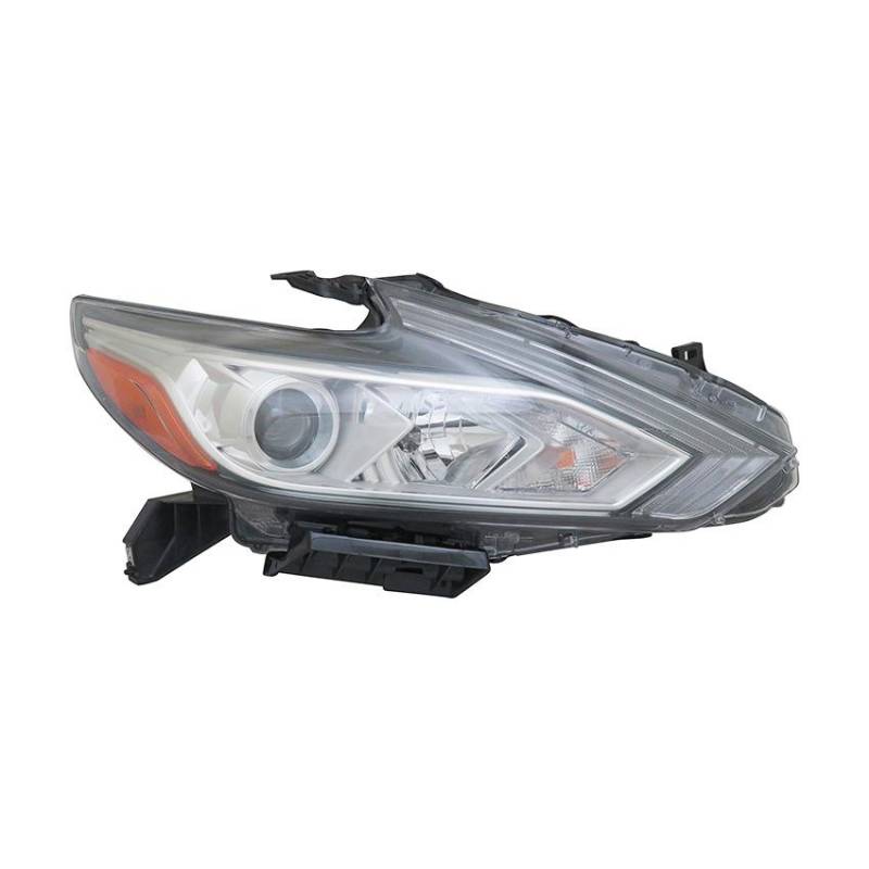NISSAN ALTIMA 2016-2018 — HEAD LAMP HALOGEN RH; CHROME BEZEL; W/O LED DRL; ALTIMA 2016-2018