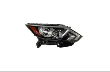 NISSAN ROGUE 2014-2020 — HALOGEN HEADLIGHT RH; W/ LED DRL; JAPAN BUILT; FOR S/SL/SV HYB; 2018-2019
