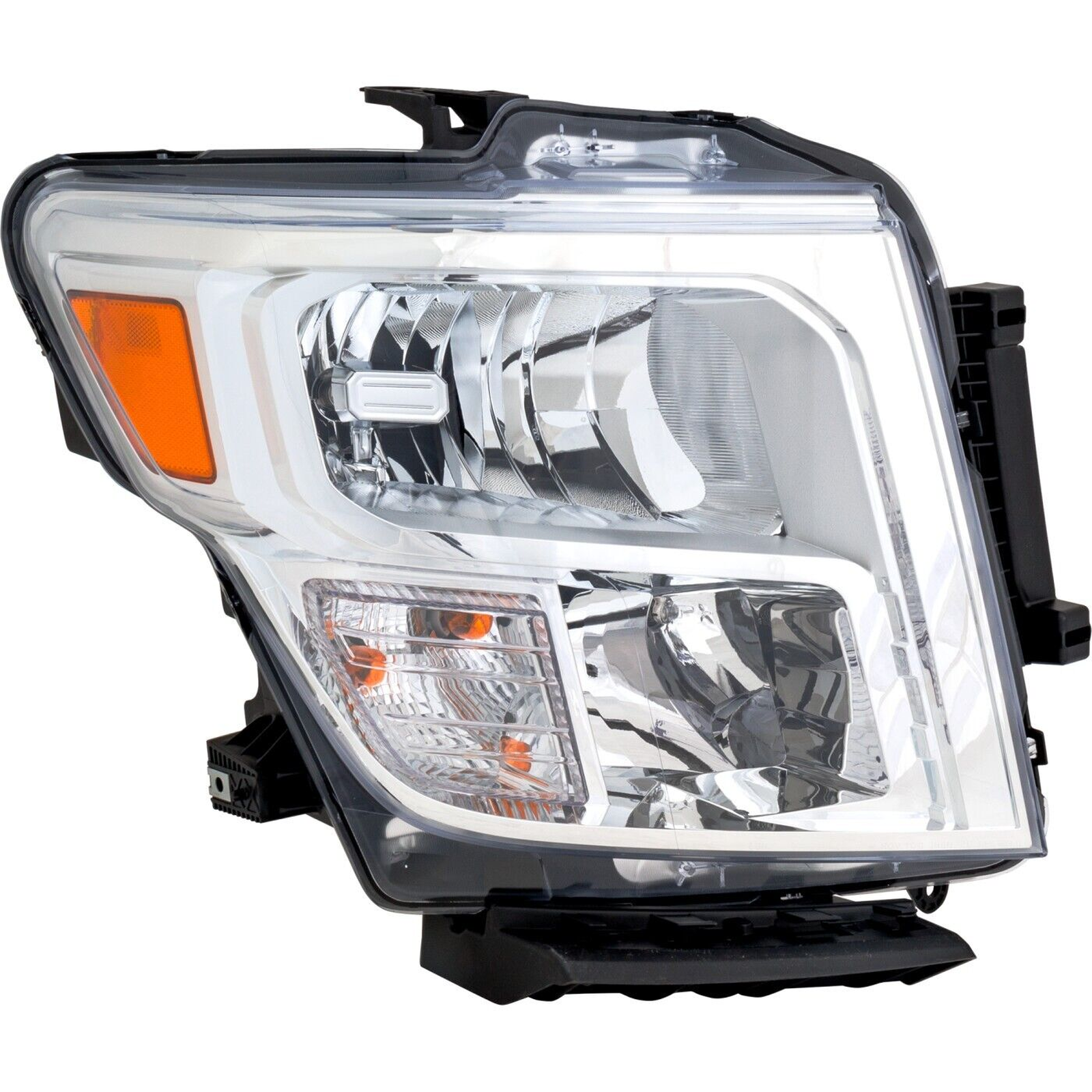 NI2503280 nissan titan xd 2020 2024 right headlight halogen without logo hq ni2503280 1