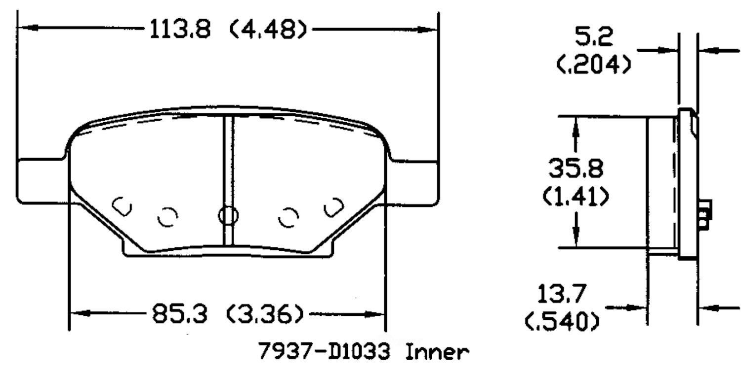 PSD1033C front power stop ceramic brake pads psd1033c 1
