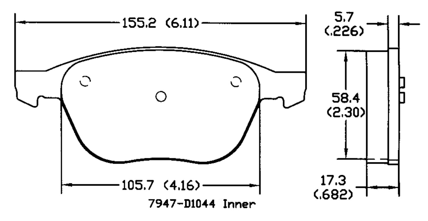 PSD1044C front power stop ceramic brake pads psd1044c 1
