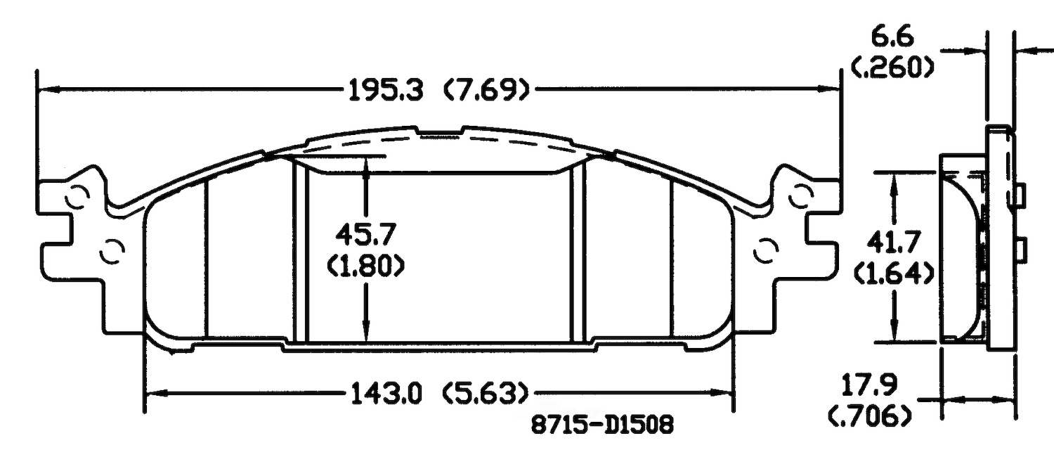 PSD1508C ford lincoln front power stop ceramic brake pads psd1508c 2009 2019 1