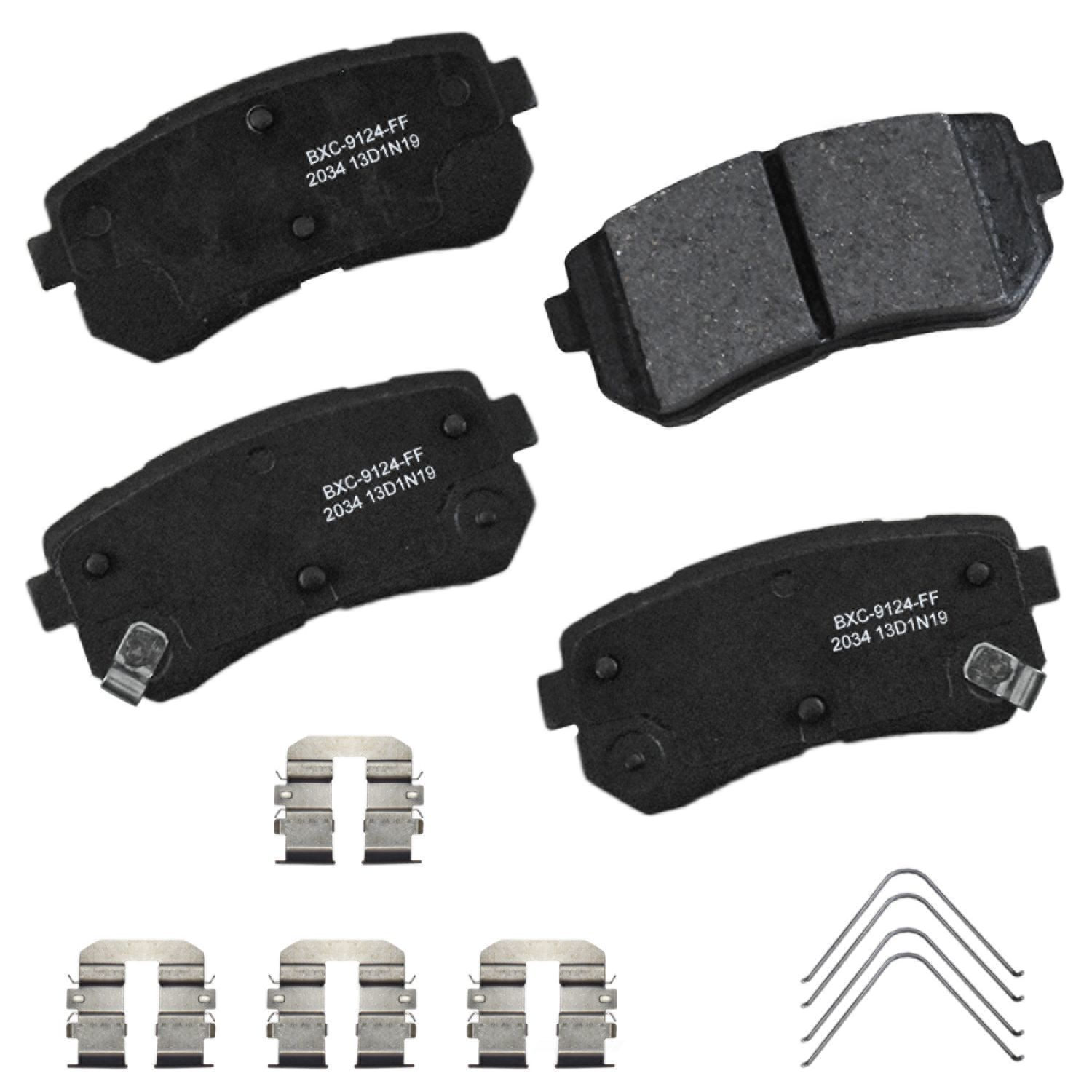 SBC2034 hyundai kia rear ceramic brake pads sbc2034 2017 2024 1