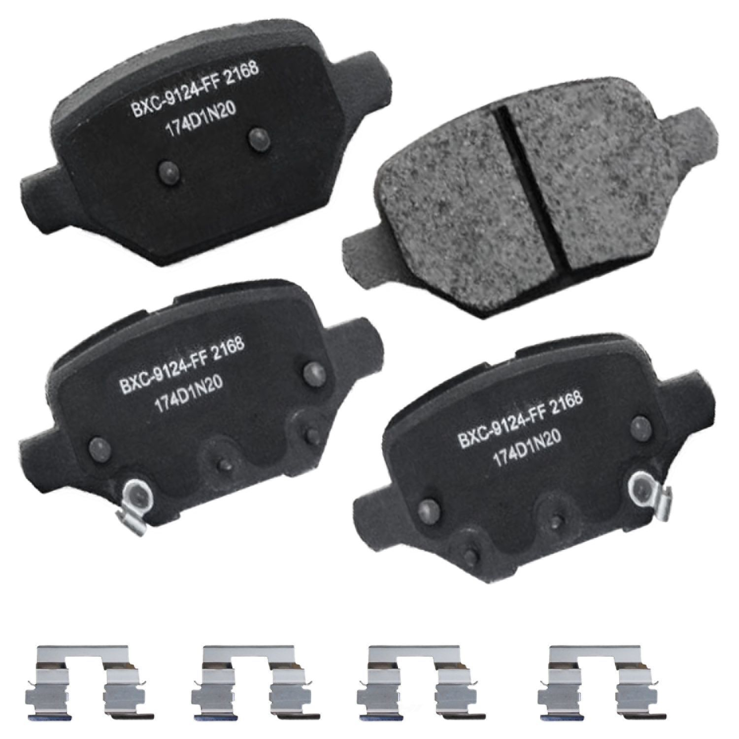 SBC2168 buick chevrolet rear ceramic brake pads sbc2168 2018 2022 1