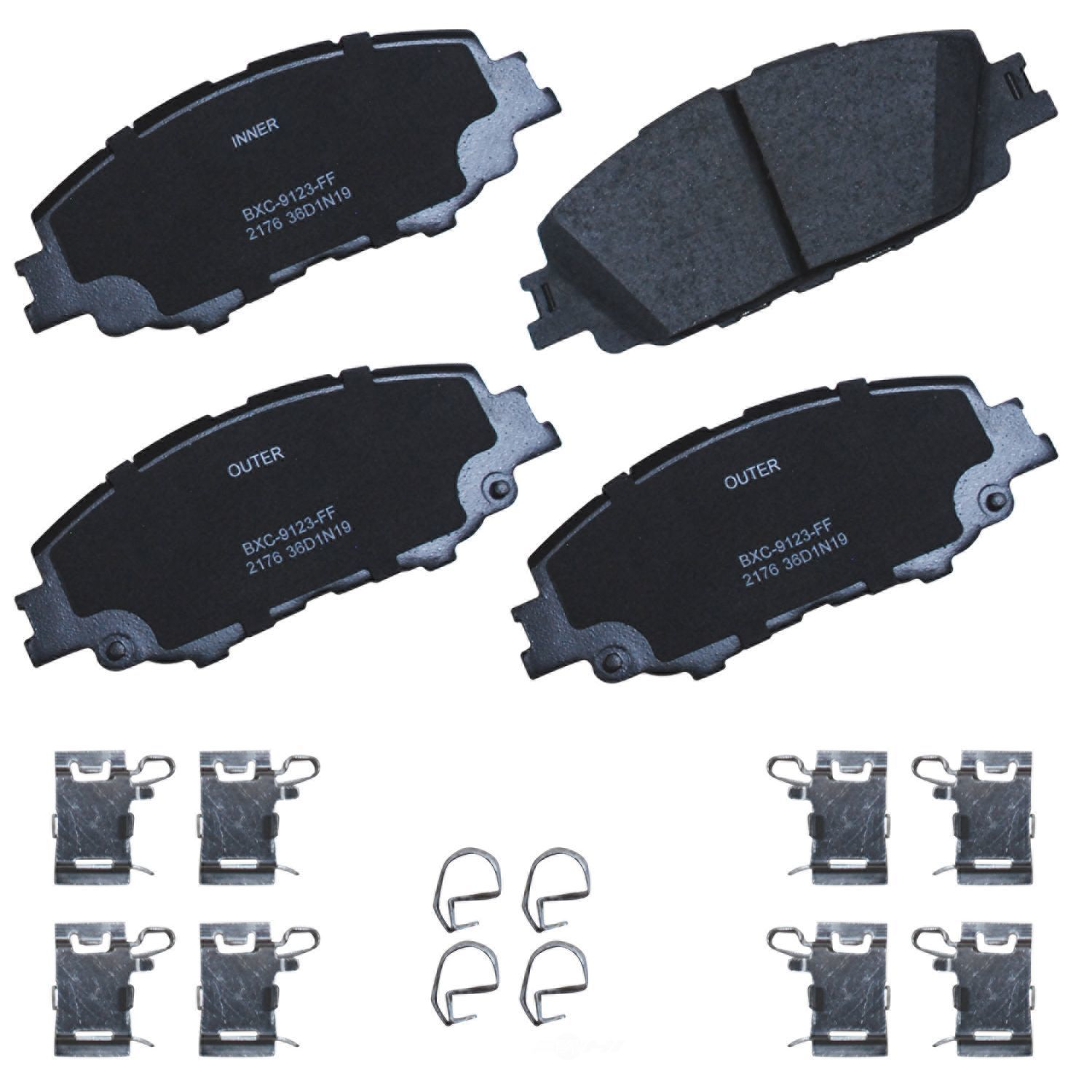 SBC2176 toyota front ceramic brake pads sbc2176 2019 2026 1
