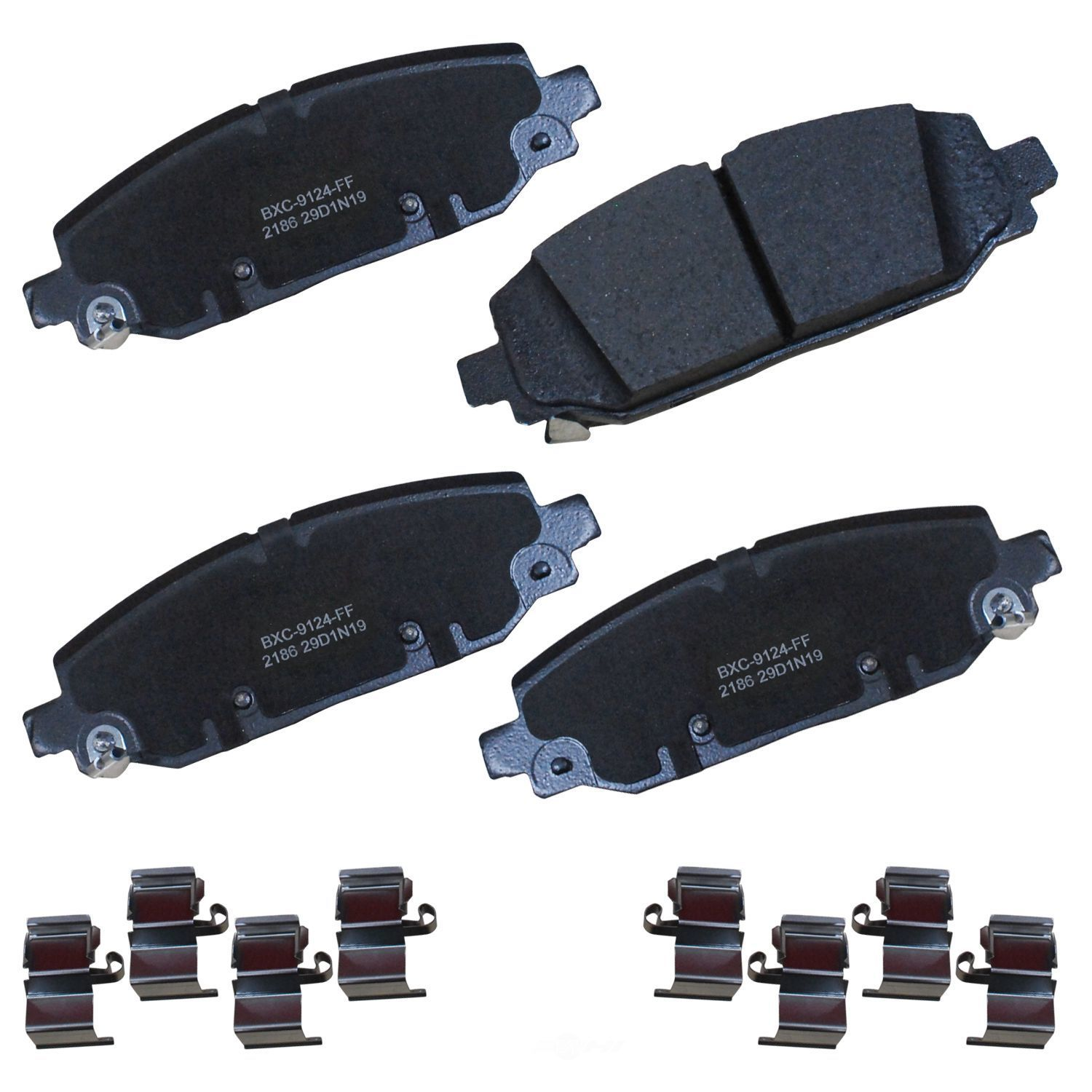 SBC2186 jeep rear ceramic brake pads sbc2186 2018 2025 1