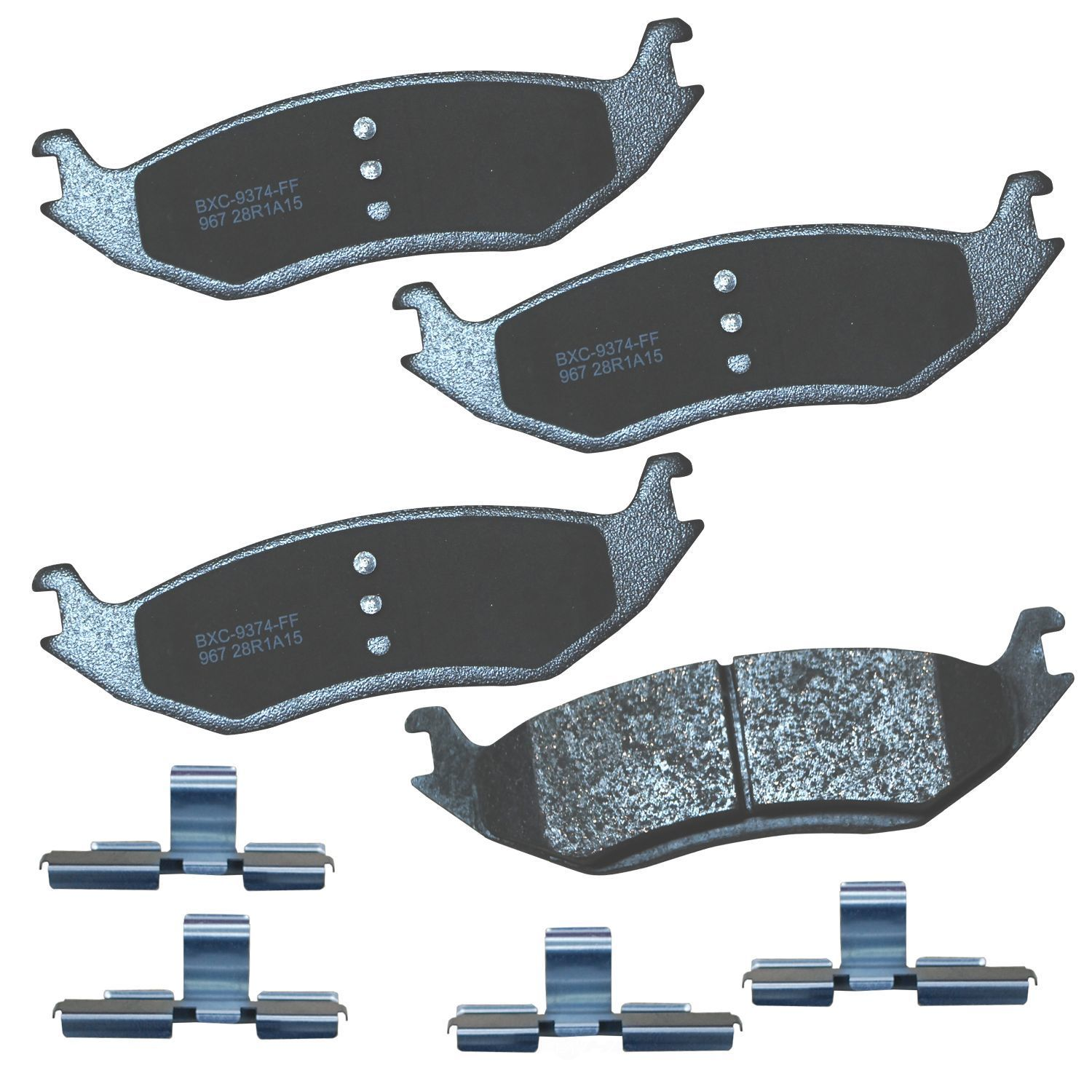 SBC967 chrysler dodge ram rear ceramic brake pads sbc967 2002 2024 1