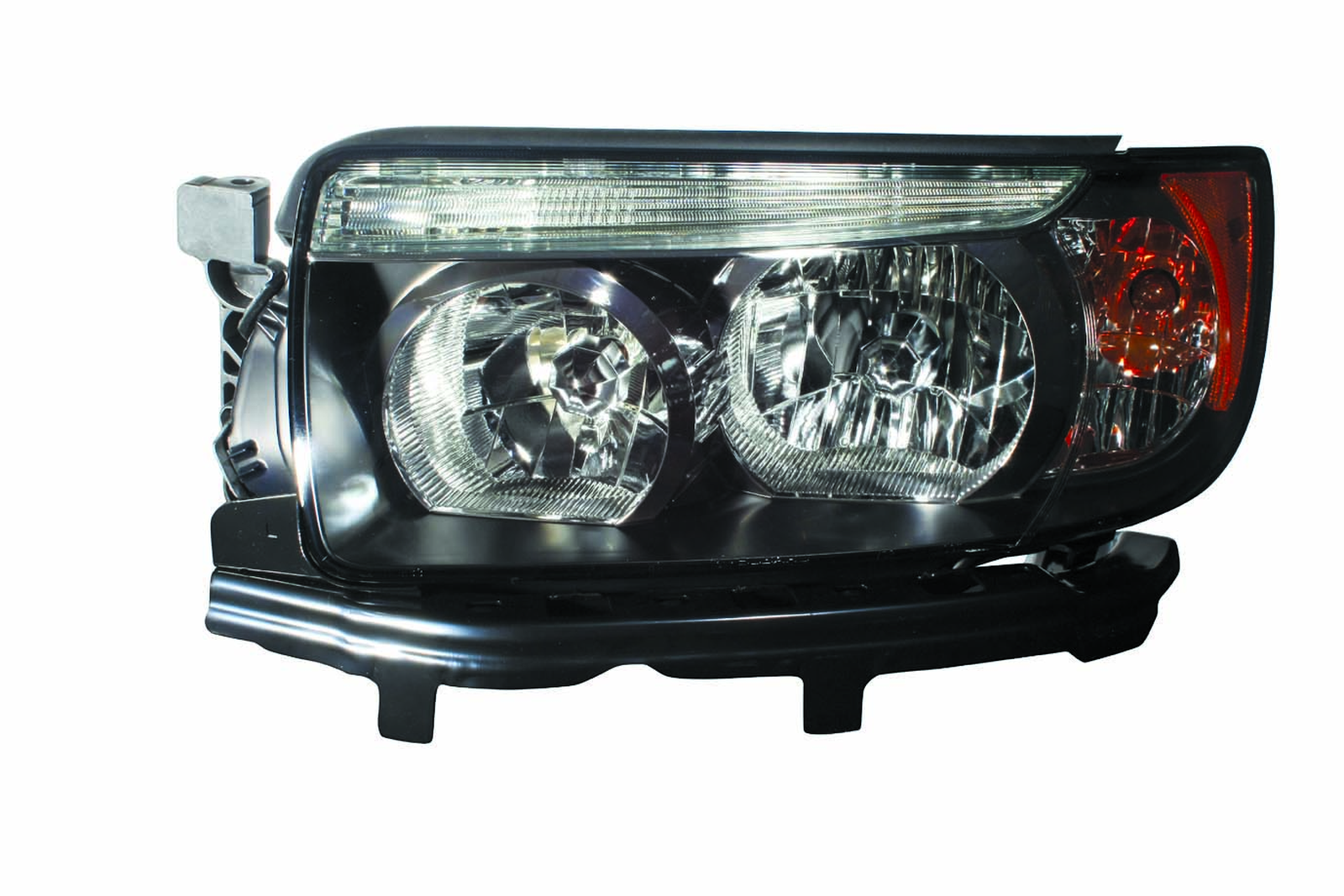 SU2502135 subaru forester 2007 2008 left headlight with sport pkg black hq su2502135 1