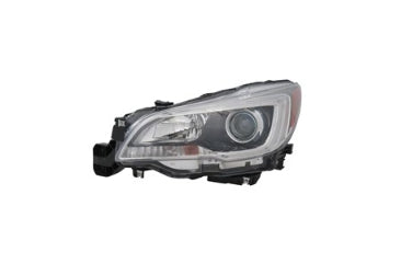 SUBARU LEGACY 2015-2019 — HALOGEN HEADLIGHT LH; BLACK BEZEL; 3.6L ENGINE; LEGACY/OUTBACK 2015-2017 CAPA