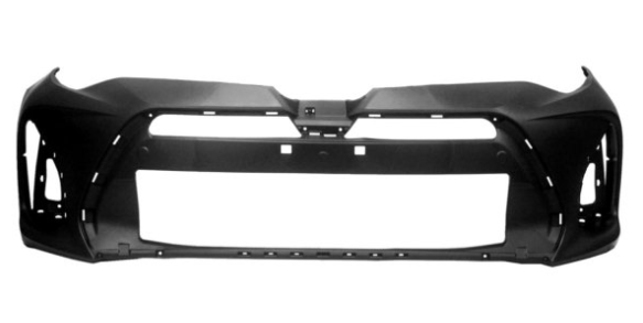 TOYOTA COROLLA 2014-2019 — FRONT BUMPER PRIMED; SE/ XSE ; COROLLA SEDAN 2017-2019