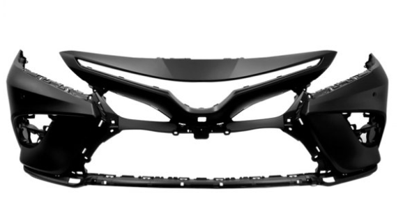 TOYOTA CAMRY 2018-2024 — FRONT BUMPER PRIMED; W/ SENSOR AND AROUND VIEW MONITOR; FOR XSE ; CAMRY 2018-2020 CAPA