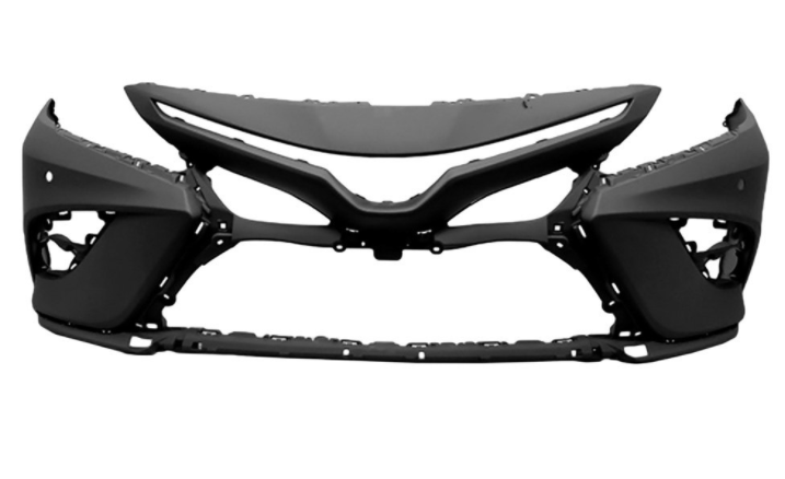 TOYOTA CAMRY 2018-2024 — FRONT BUMPER PRIMED; W/ SENSORS; W/O AROUND VIEW MONITOR; FOR XSE; 2018-2020 CAPA