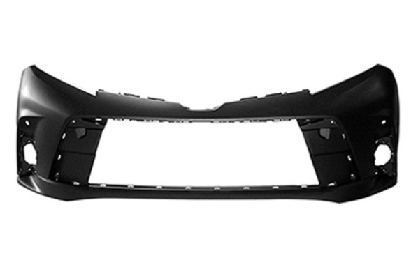 TOYOTA SIENNA 2011-2020 — FRONT BUMPER PRIMED ; W/ SENSOR; SIENNA 2018-2020