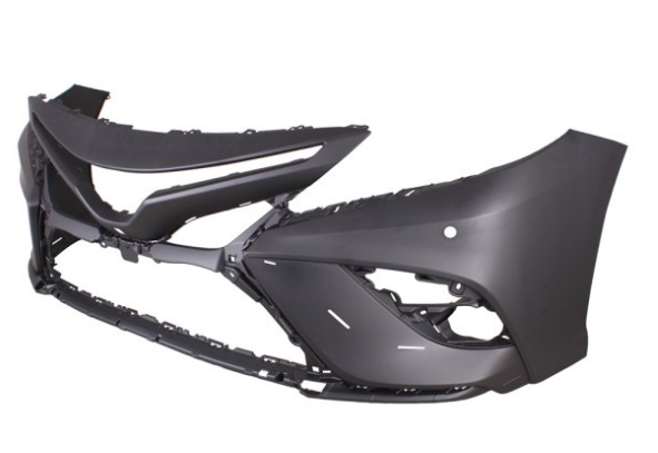 TOYOTA CAMRY 2018-2024 — FRONT BUMPER PRIMED; FOR XSE W/O TRD; W/ CAMERA ADN SENSOR; CAMRY/HYB 2021-2024