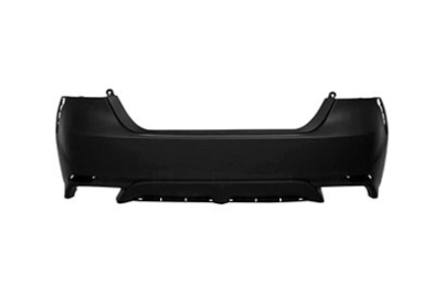 TOYOTA CAMRY 2018-2024 — REAR BUMPER PRIMED; USA BUILT; W/O SENSOR & BLIND; FOR SE/XSE; CAMRY/HYB 2018-2024 CAPA