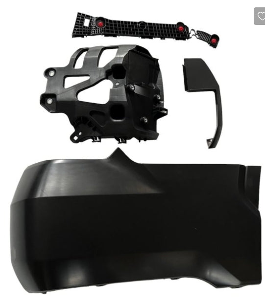 TOYOTA TUNDRA 2022-2025 — REAR BUMPER END ASS'Y RH; PRIMED; W/O SENSOR & WHEEL OPENING; 2022-2025