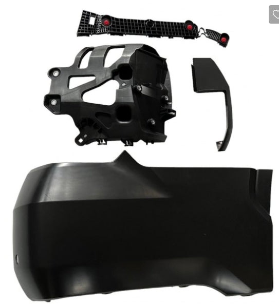 TOYOTA TUNDRA 2022-2025 — REAR BUMPER END ASS'Y RH; PRIMED; W/ SENSOR, W/O WHEEL OPENING; 2022-2025