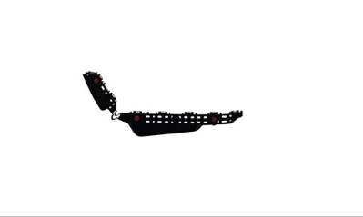 TOYOTA HIGHLANDER/HYB 2020-2025 — REAR BUMPER SUPPORT RH; PLASTIC; HIGHLANDER/HYB 2020-2025