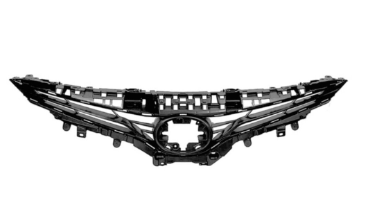 TOYOTA CAMRY 2018-2024 — FRONT UPPER GRILLE; FOR LE AND XLE ; BLACK; CAMRY/HYB 2021-2024