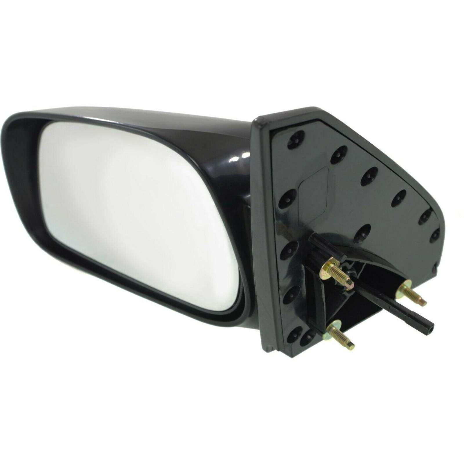 TO1320206 toyota matrix 2003 2008 left side mirror manual non foldaway gloss black ptm to1 4