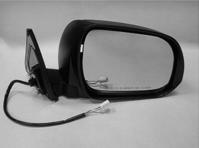 TOYOTA HIGHLANDER 2008-2010 — MIRROR RH; POWER; W/O HEATED/PUDDLE-LIGHT; BASE/SPORT; HIGHLANDER/HYBRID 2008-2013