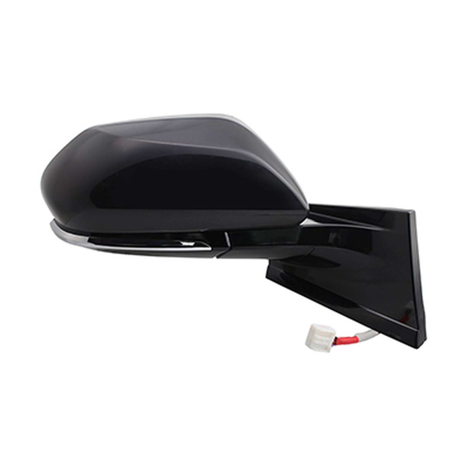 TO1321355 toyota prius 2016 2022 right side mirror power heated gloss black cover without 1