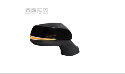 TOYOTA HIGHLANDER/HYB 2020-2025 — MIRROR RH; PTM; 7 PIN PLUG; POWER/HEATED/BLIND DETECTION/TURN SIGNAL; HIGHLANDER/HYB 2020-2025