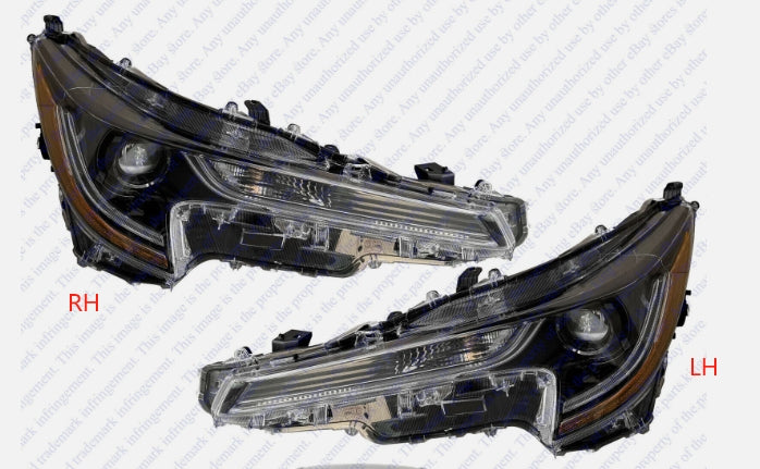 TOYOTA COROLLA 2020-2025 — LED HEADLAMP LH; N-AMERICA BUILT; L/LE MODELS; 2023-2025