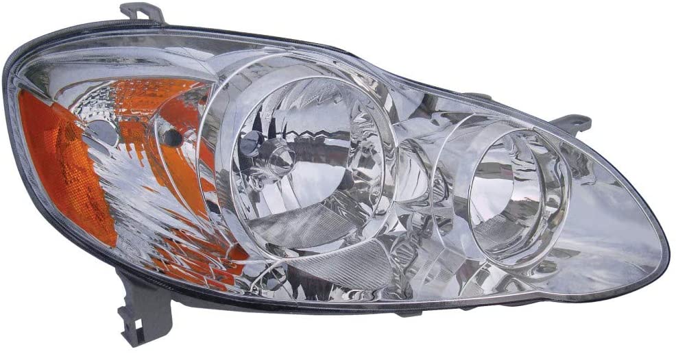 TOYOTA COROLLA 2003-2008 — HEAD LAMP RH; CLEAR LENS; CE/LE MODELS 2005-2008