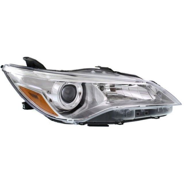 TOYOTA CAMRY 2015-2017 — LAMP HALOGEN RH; LE/XLE; CHROME BEZEL; W/O LED; CAMRY/HYB 2015-2017 CAPA