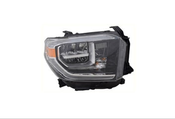 TOYOTA TUNDRA 2014-2021 — HEADLIGHT RH; W/ LED DRIVE LAMP; W/O SMOKED LENS; TUNDRA 2018-2021 CAPA