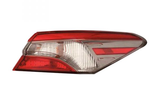 TOYOTA CAMRY 2018-2024 — OUTER TAIL LIGHT RH; US BUILT; SMOKED; FOR SE; CAMRY/HYB 2018-2020