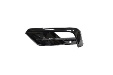 VOLKSWAGEN TIGUAN 2018-2024 — FRONT UPPER BUMPER GRILLE LH; PTD GLOSS BLACK; FOR R-LINE; 2018-2021