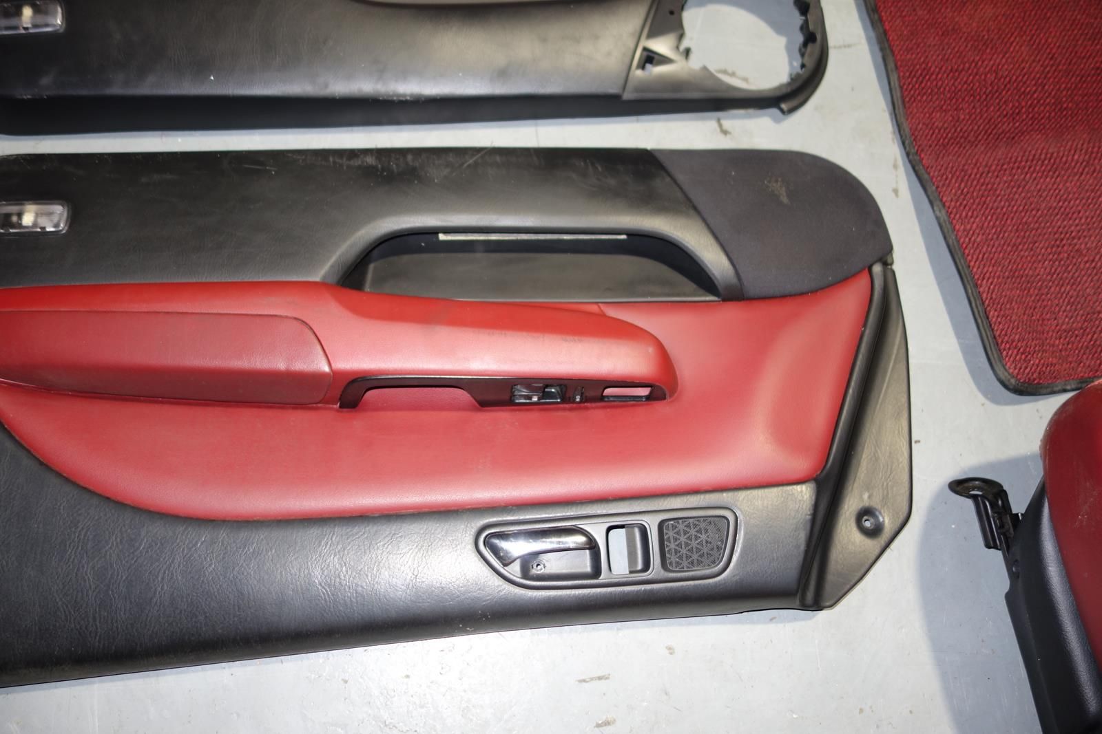 JDM Honda Prelude 1997-2001 BB6 BB8 SiR Red Front & Back Seats Carpet Door Panels Roof Liner Visors Mats Center Console