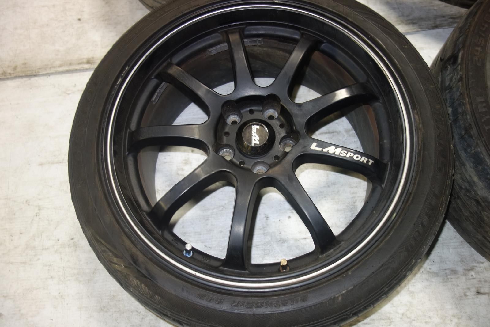 JDM LM Sport Wheels Rims Tires 5x120 18x8.5 +45 Offset