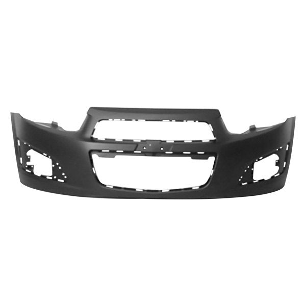 CHEVROLET SONIC 2012-2020 — FRONT BUMPER PRIMED; W/O PARKING SENSOR HOLES; SEDAN / HATCHBACK 2012-2016 (EXCEPT RS MODELS )
