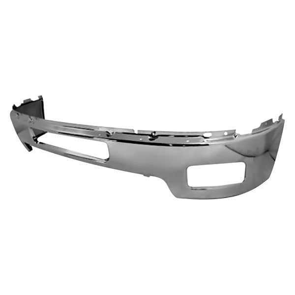 CHEVROLET SILVERADO PICKUP 2007-2013 — FRONT BUMPER FACE BAR; CHROME FINISH; W/ FOG LIGHT HOLES ; FOR SILVERADO 25-3500 2011-2014