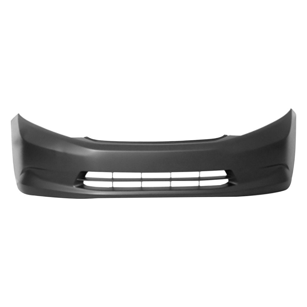 HONDA CIVIC 2012-2015 — FRONT BUMPER PRIMED; W/O FOG LAMP; DX/ HF/NORTH AMERICAN BUILT LX ; 2012 ( EXC HYB)