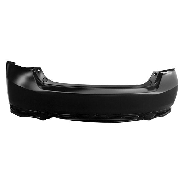 HONDA ACCORD 2013-2017 — REAR BUMPER PRIMED; 2 EXHAUST HOLES; W/O SENSOR HOLES ; EX-L/SPORT SEDAN 2016-2017