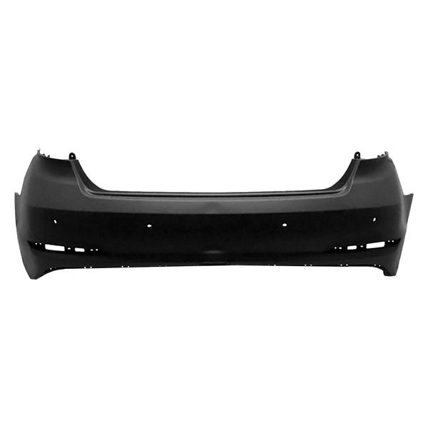 HYUNDAI SONATA 2015-2017 — REAR BUMPER PRIMED; W/ PARKING SENSOR HOLES; SONATA 2015-2017 ( EXCEPT HYBRID)