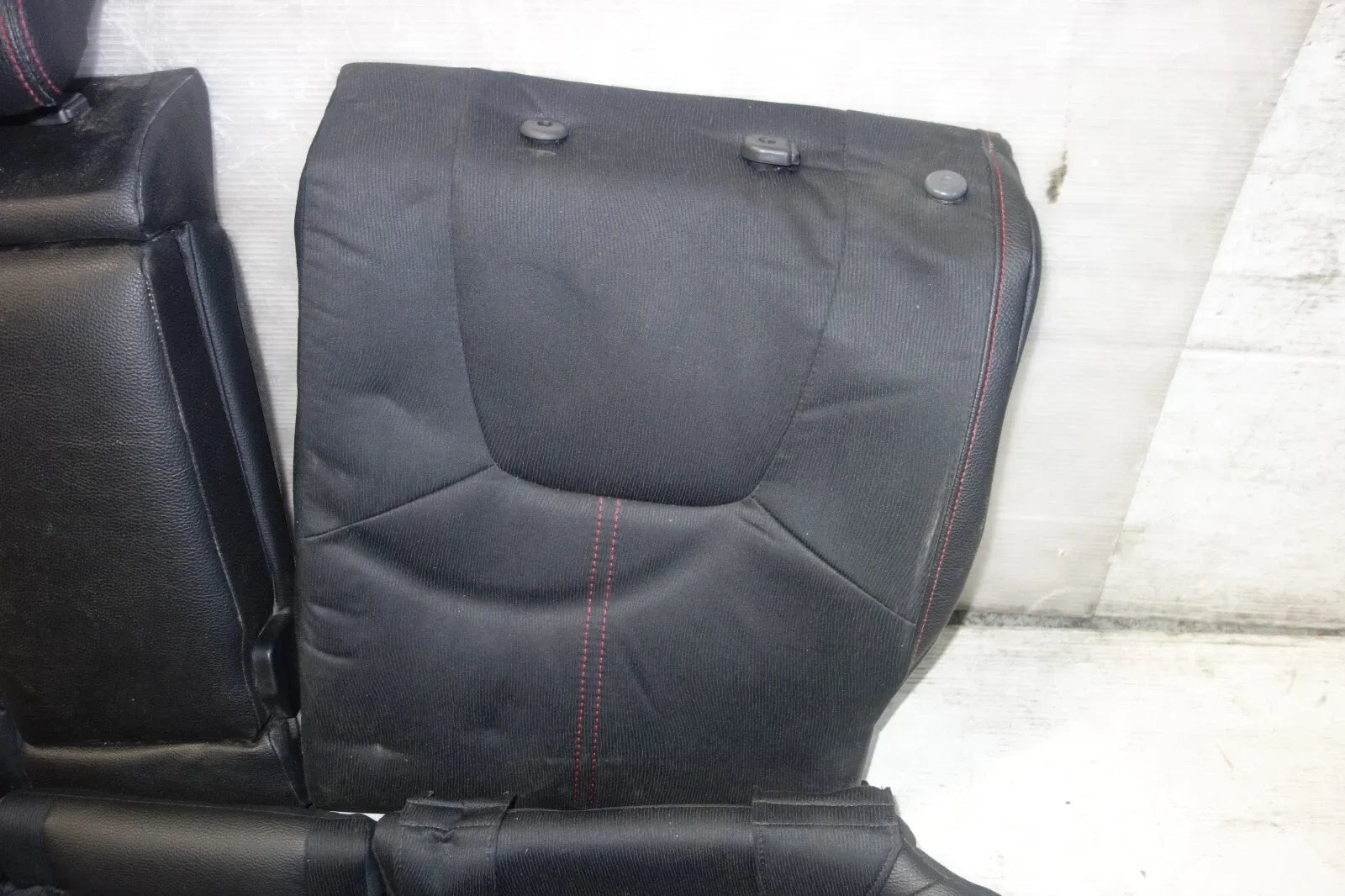 JDM Subaru Impreza WRX STi Rear Seats 2011-2014 Hatchback GRB Red Stitching