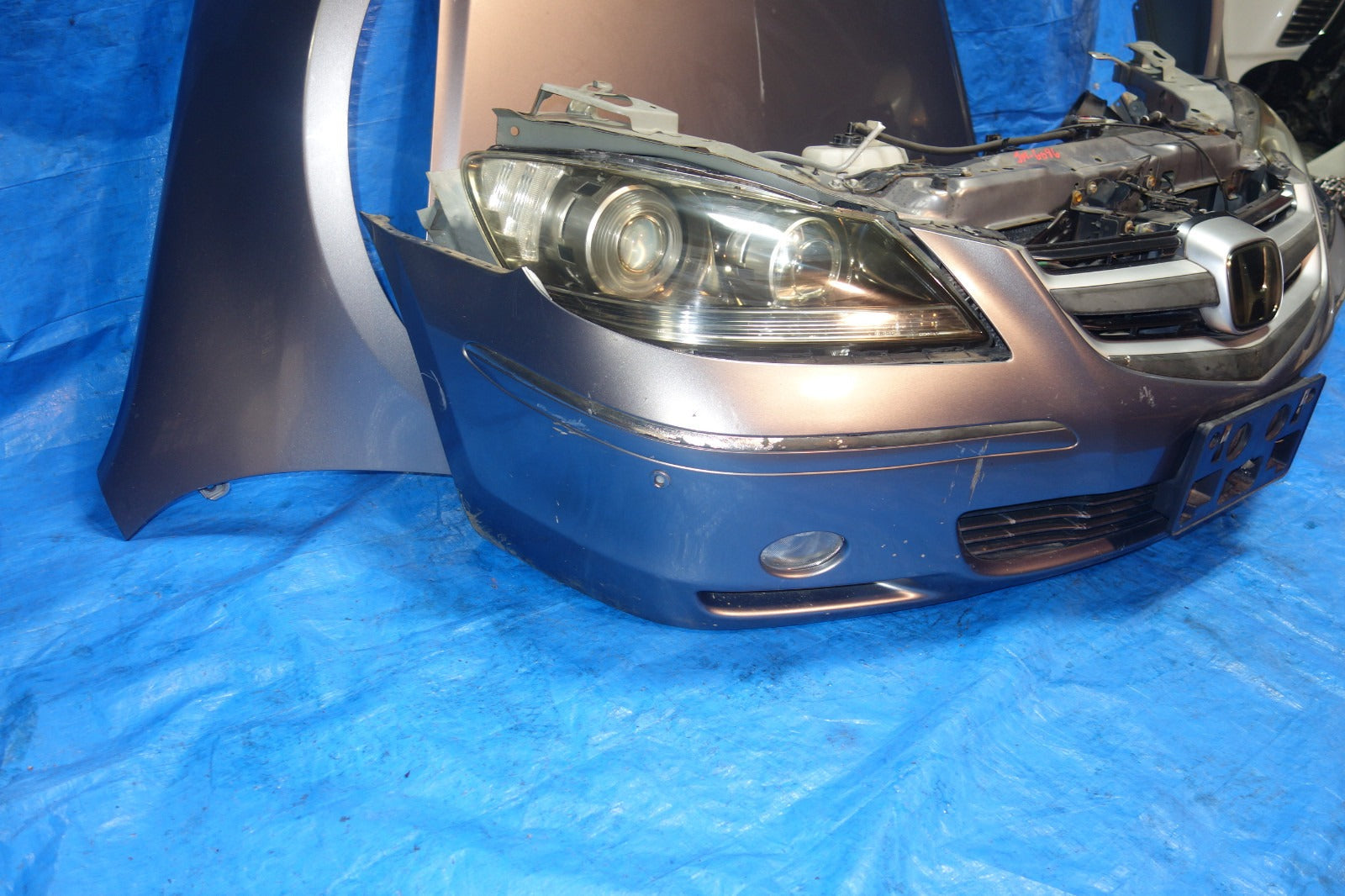 JDM Acura RL Bumper HID Headlights Fenders Hood Rebar Grille Fog Lights 2005-08